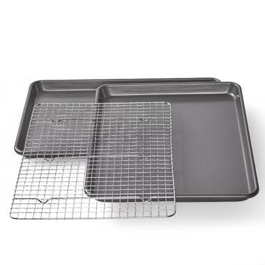 NutriChef Non-Stick Carbon Steel 8 Piece Baking Sheet Set